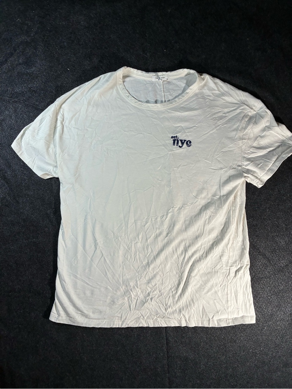 rag & bone White Short Sleeve NYC Logo Tee